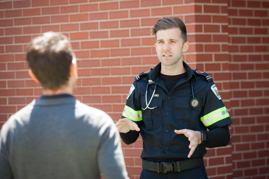 Mike Hannah, one of the first paramedicine graduates at BCA