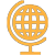 gold globe icon