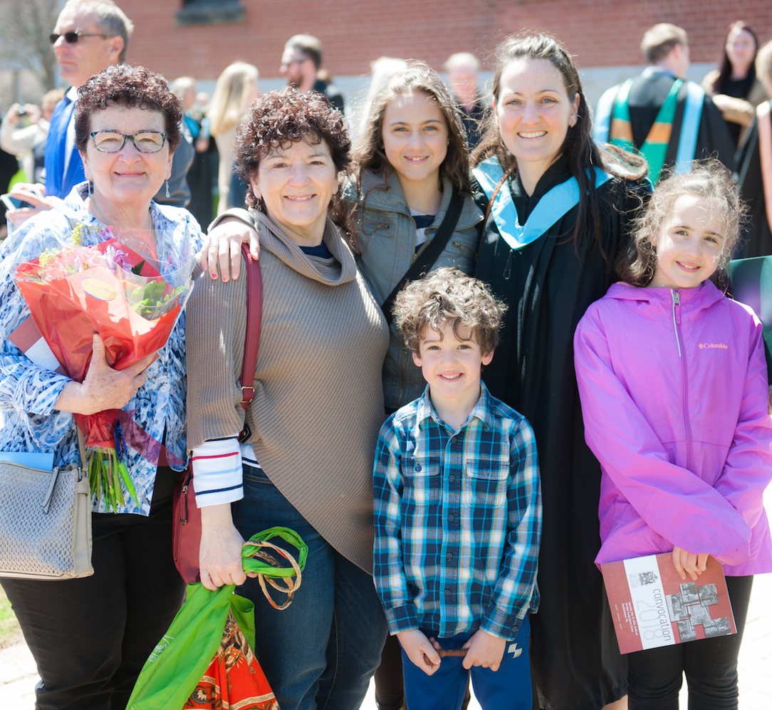 a family at convocation