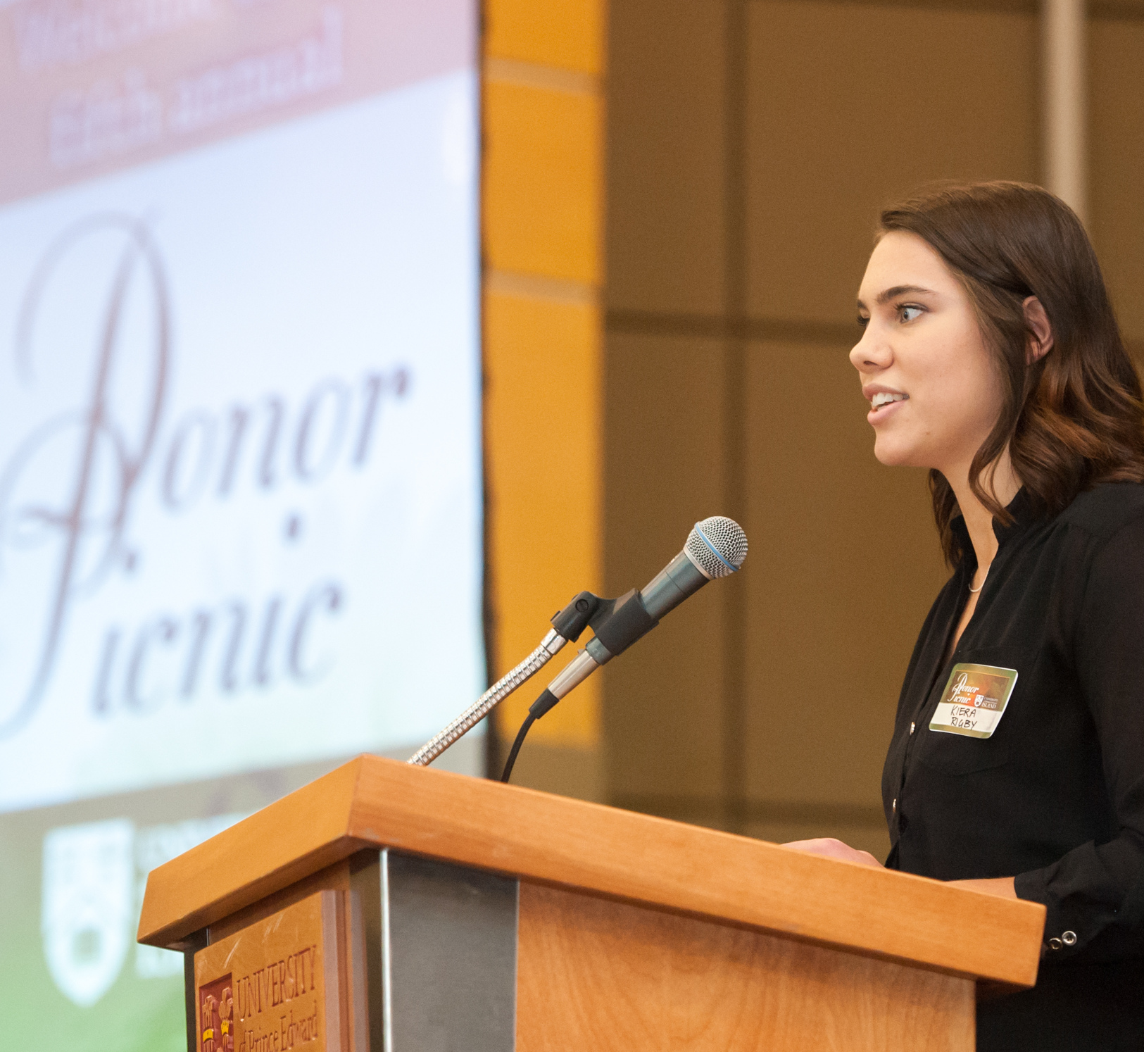 A student speaks about the value of donors