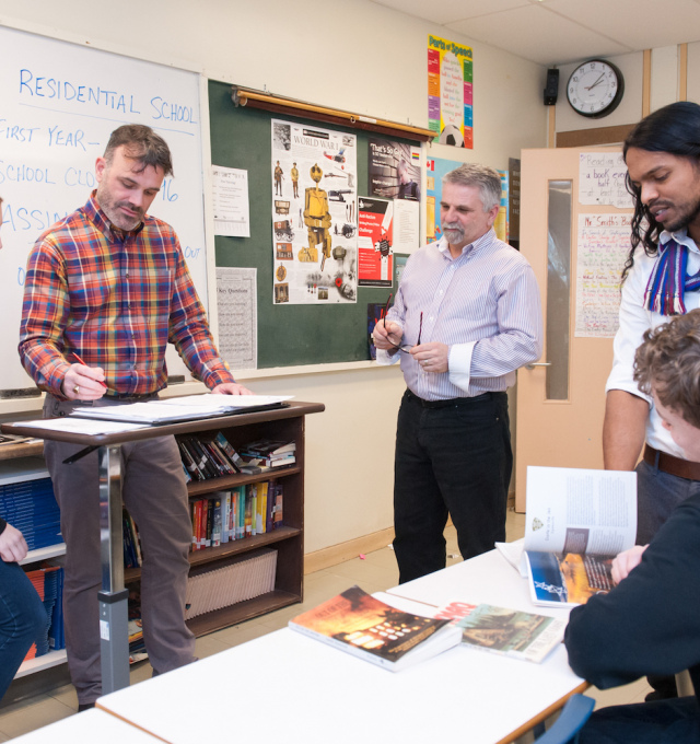 Pre-service teachers work with high school students